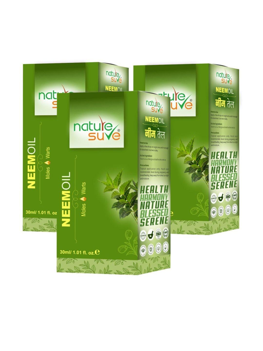 nature sure set of 3 neem oil - 30 ml each