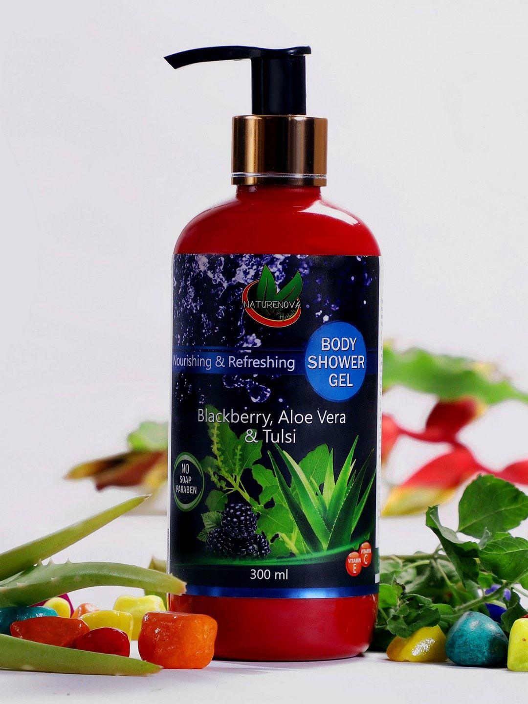 naturenova herbals nourishing & refreshing body shower gel - 300 ml