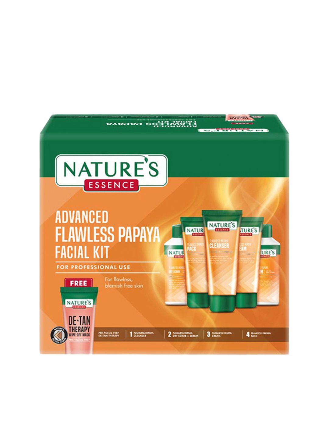 natures essence flawless papaya facial kit - 180g + 100ml