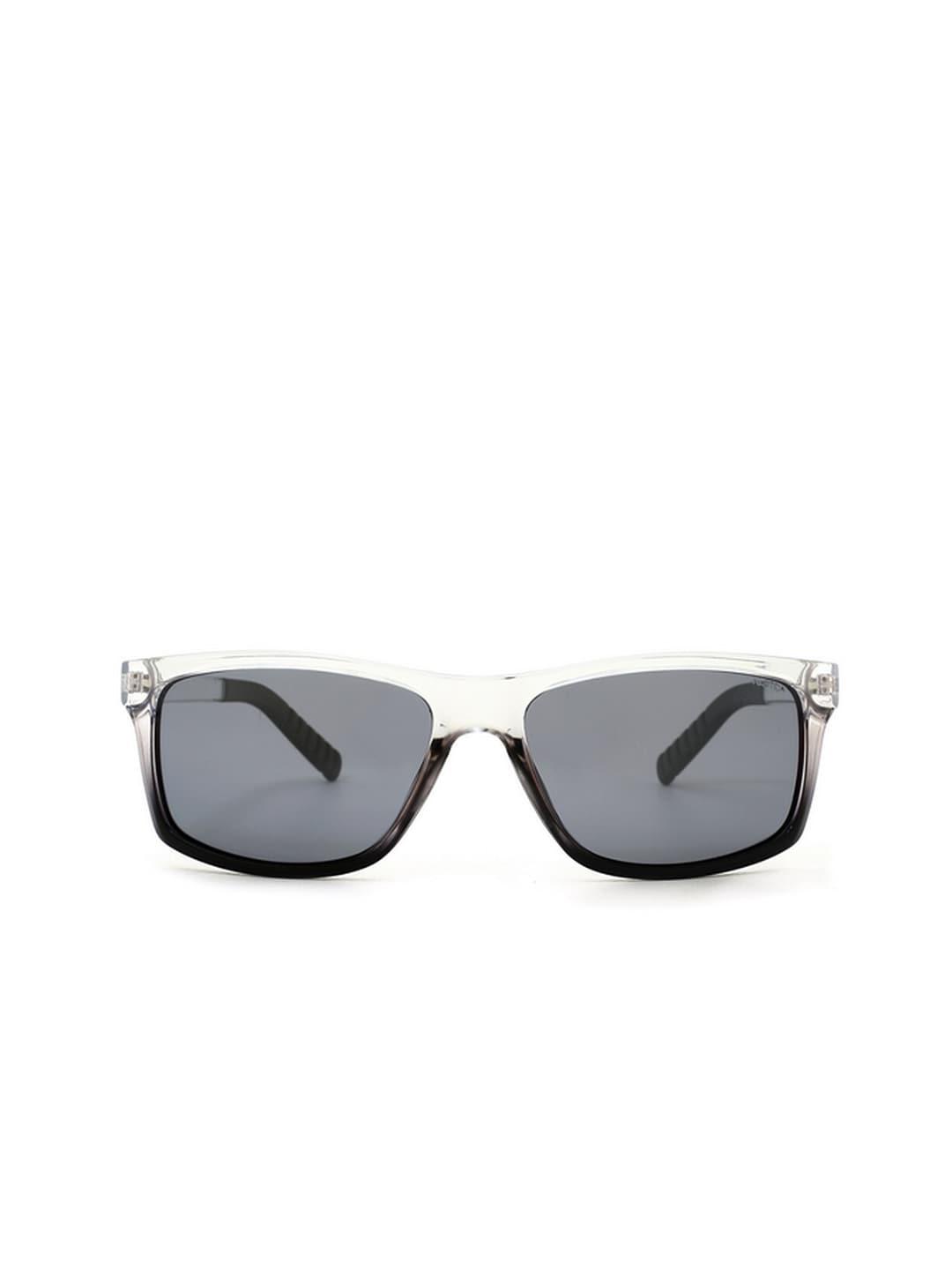 nautica men grey lens & white rectangle sunglasses with polarised and uv protected lens
