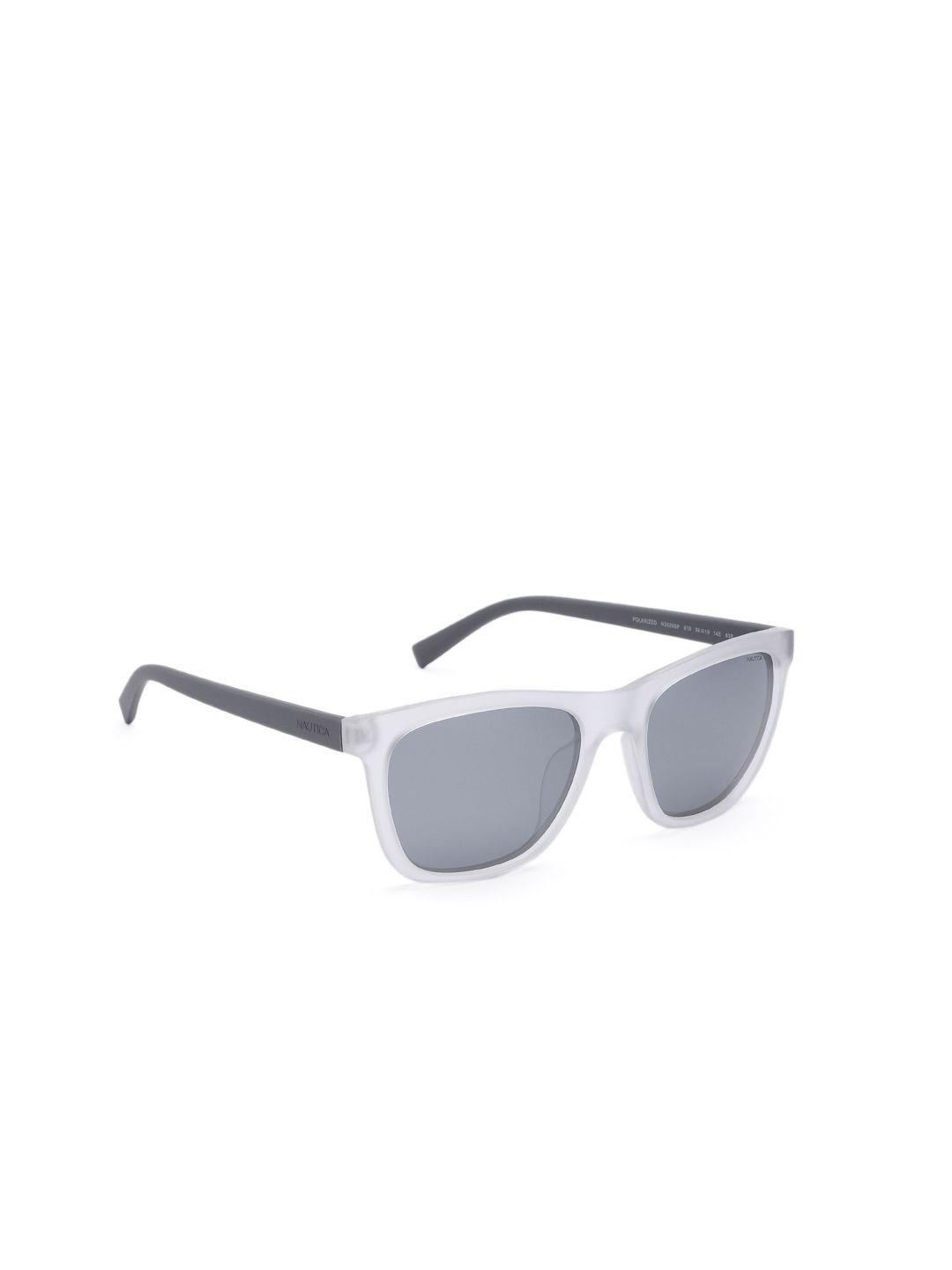 nautica men mirrored lens & wayfarer sunglasses with uv protected lens 3629p 919 56 s