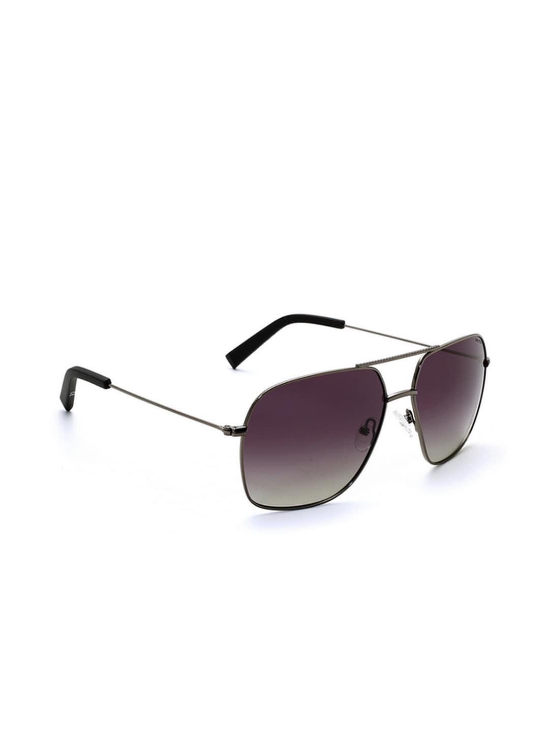 nautica men purple lens & gunmetal-toned square sunglasses with polarised and uv protected lens