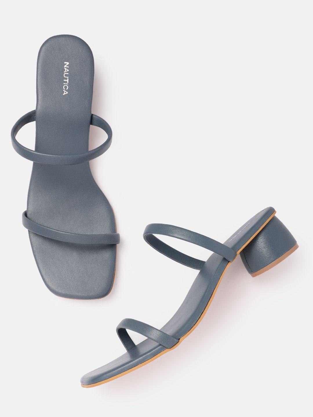 nautica open-toe block heels