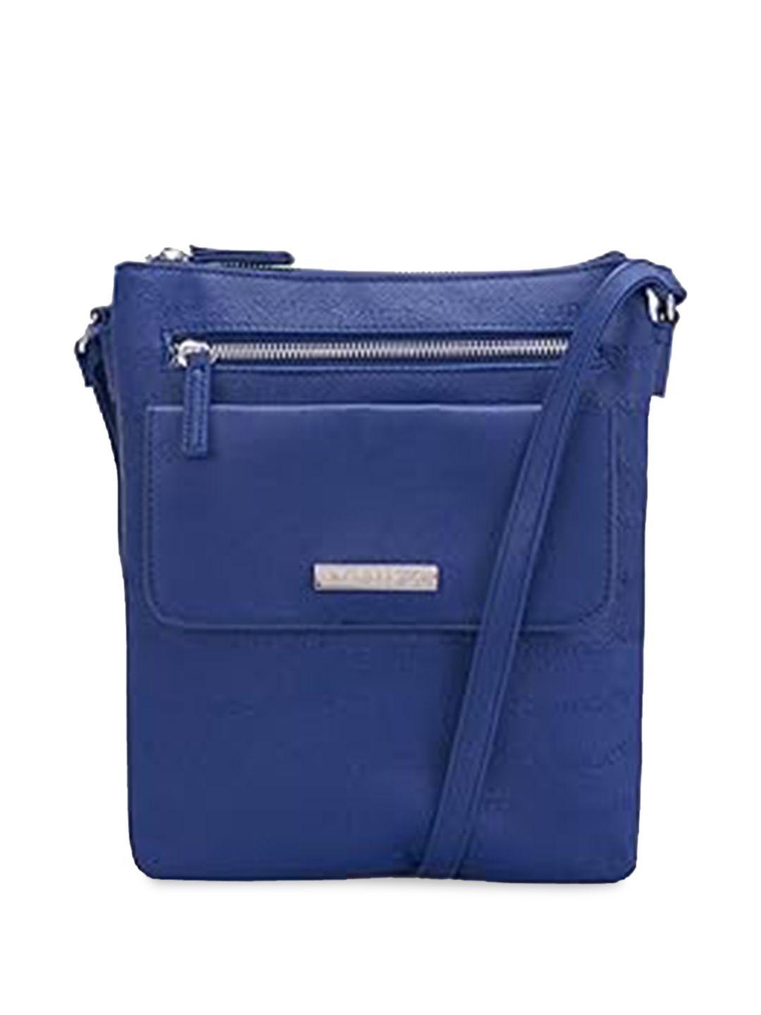 nautica pu structured sling bag with buckle detail
