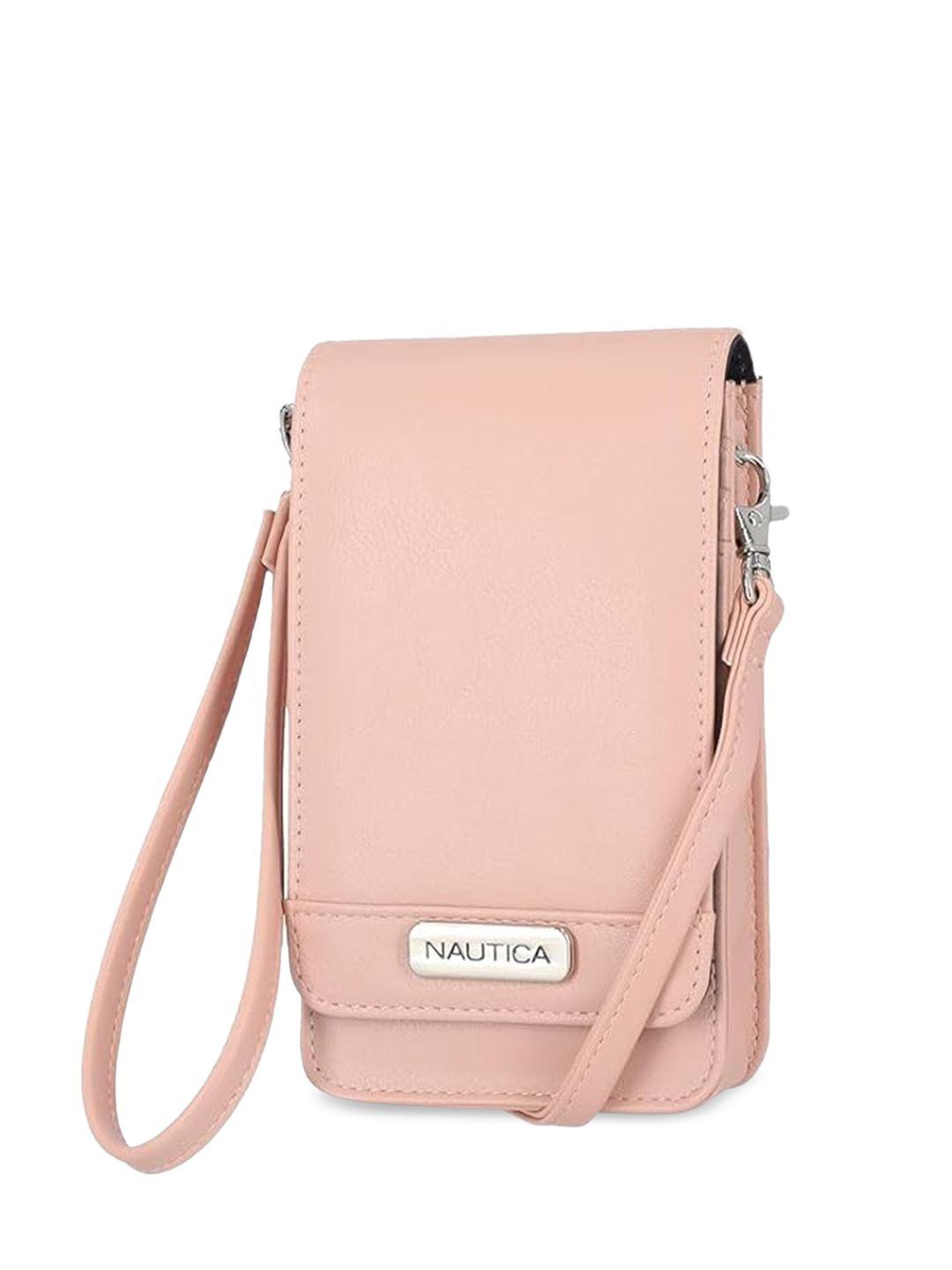 nautica pu structured sling bag with quilted