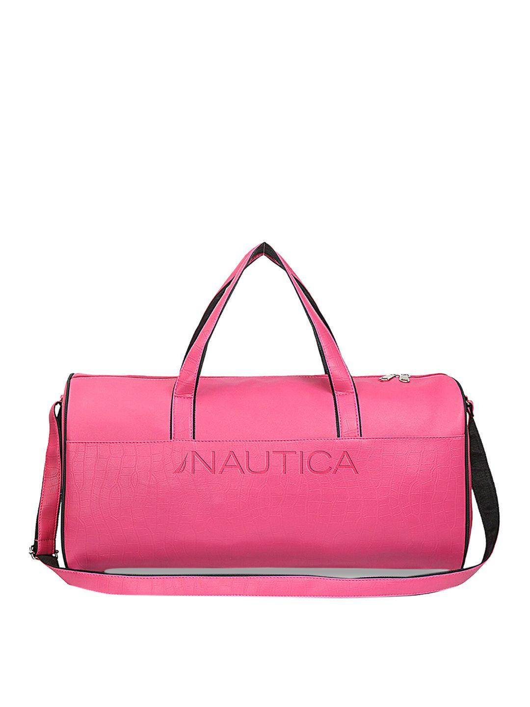 nautica textured duffel bag