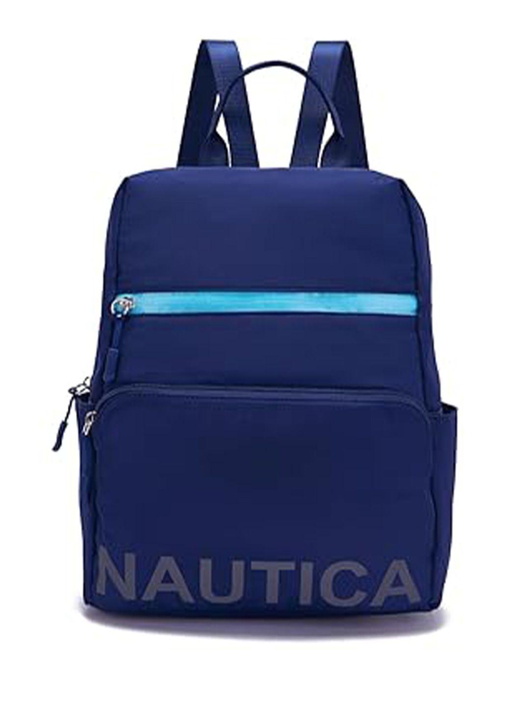 nautica typography printed ergonomic backpack