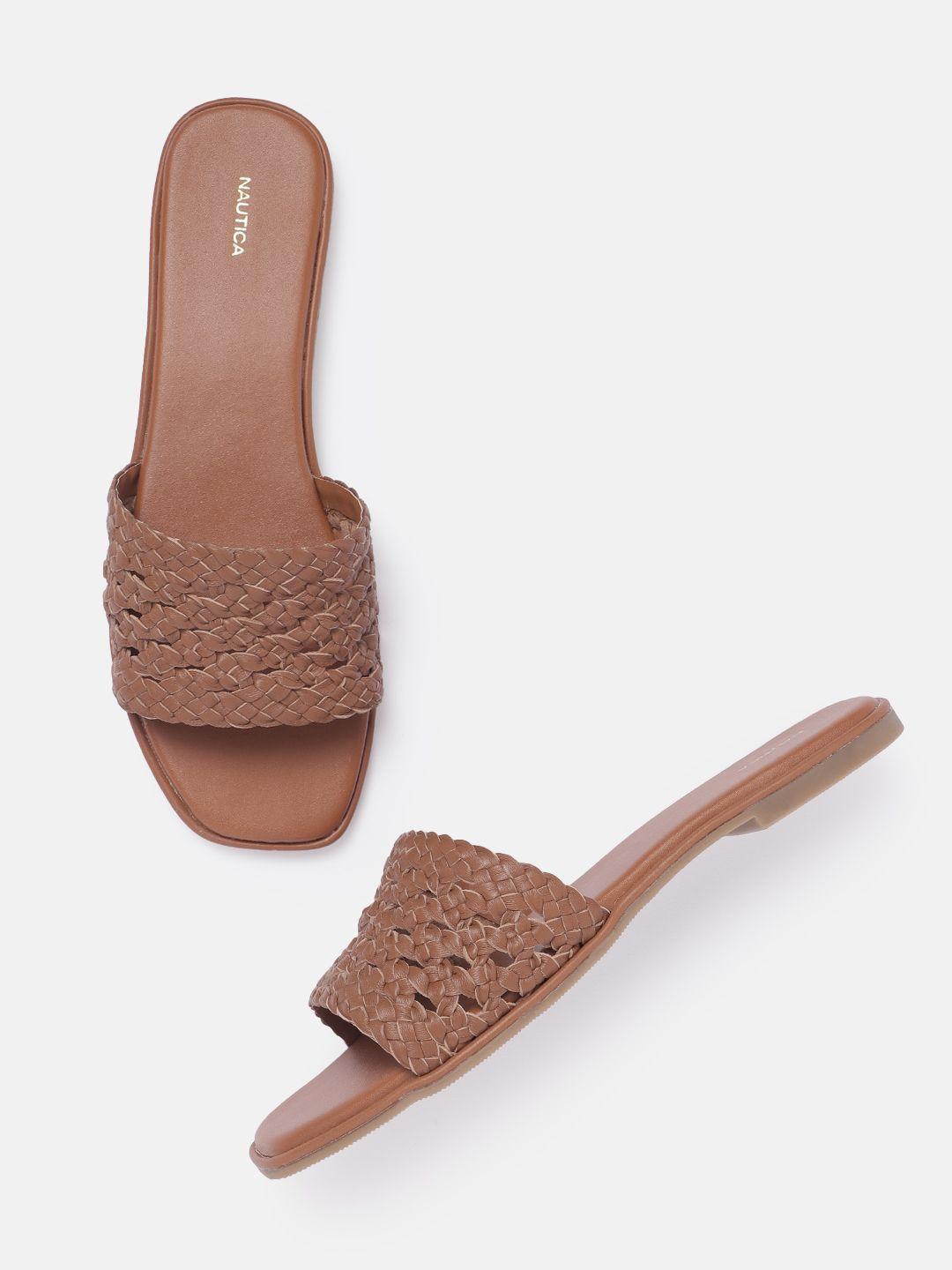 nautica women braided open toe flats