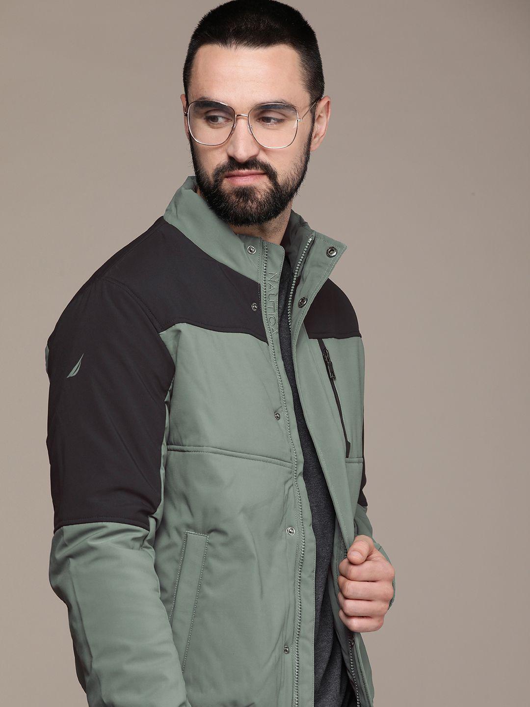 nautica colourblocked bomber jacket