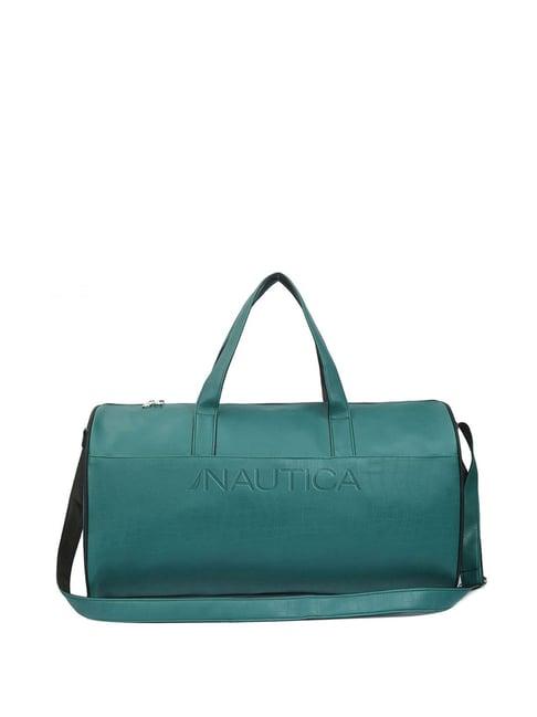 nautica dark green medium duffle bag