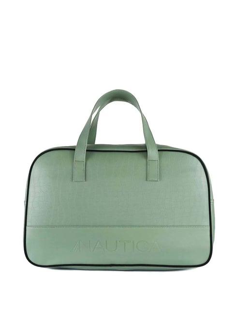 nautica green medium duffle bag