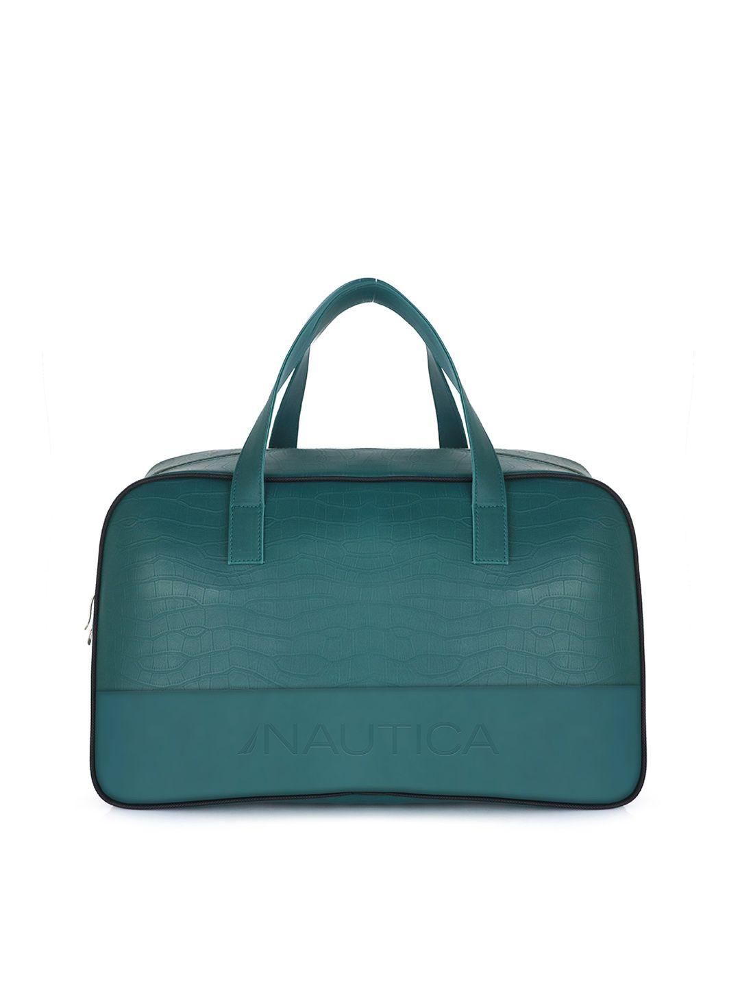 nautica medium leather duffel bag