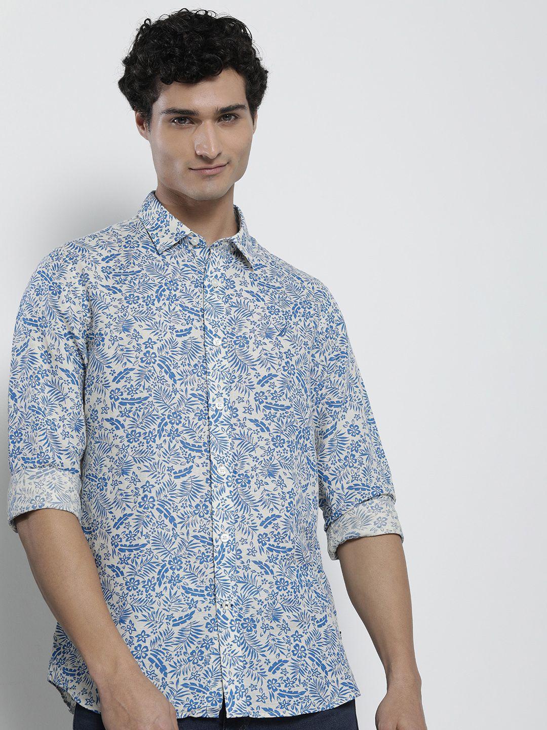 nautica men classic tropical printed casual shirt
