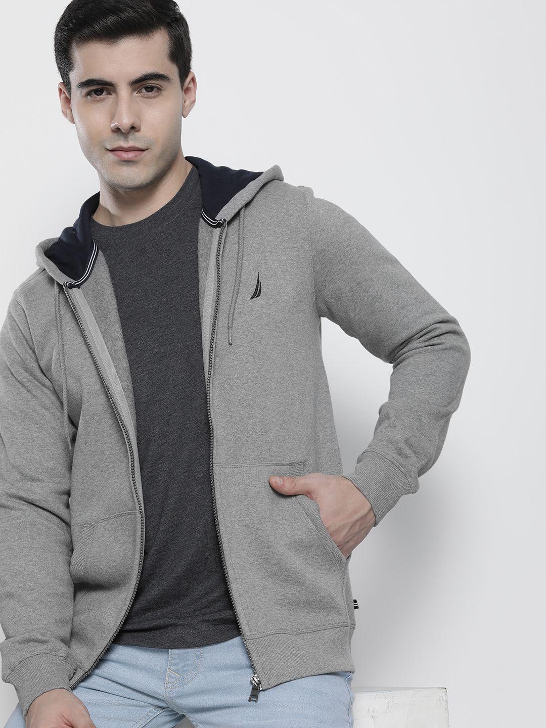 nautica men front-open hooded sweatshirt