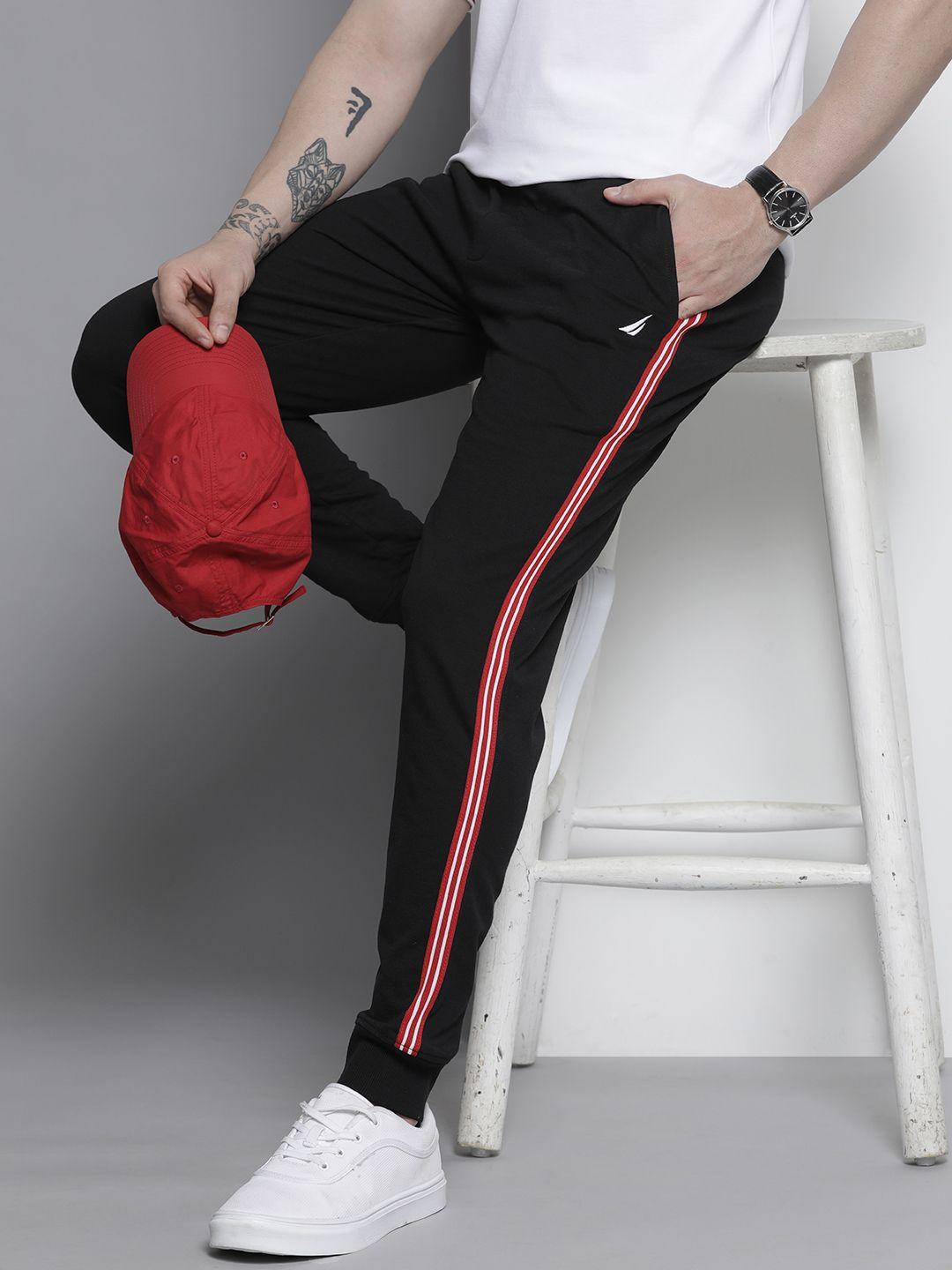 nautica men joggers with side strap details