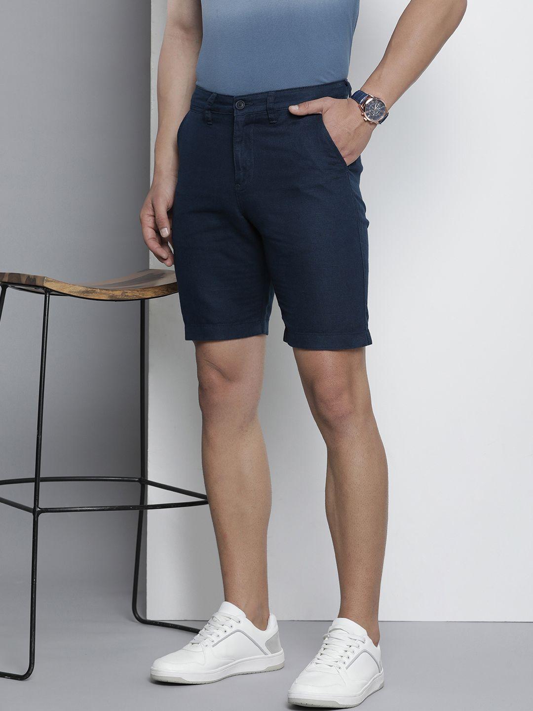 nautica men linen cotton slim fit shorts