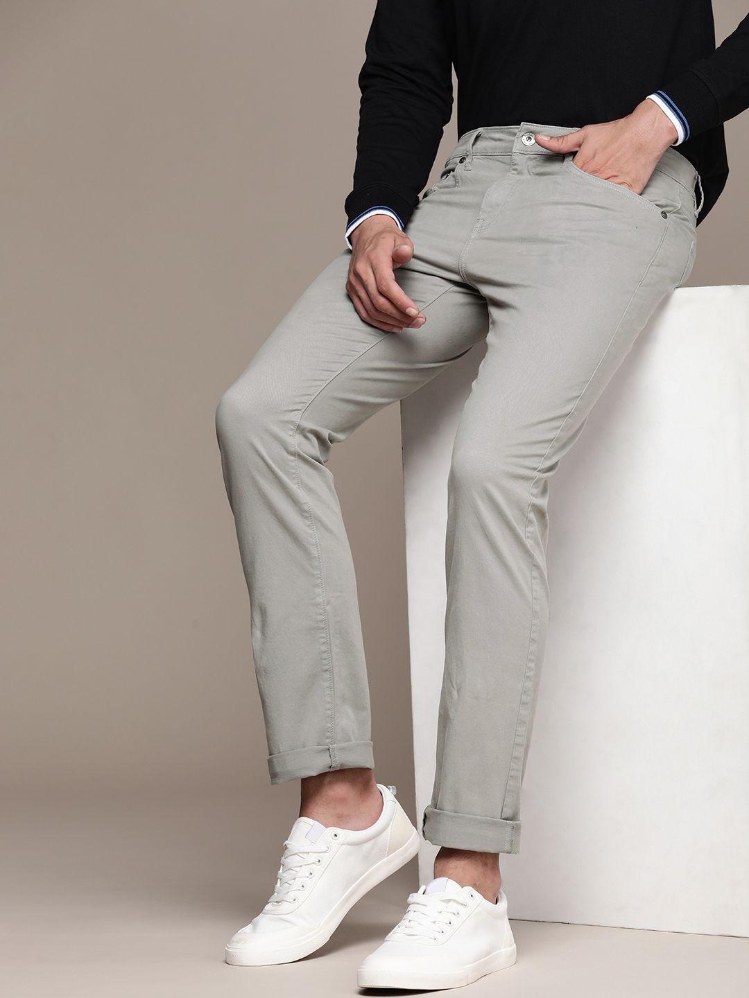 nautica men mid-rise slim fit chinos