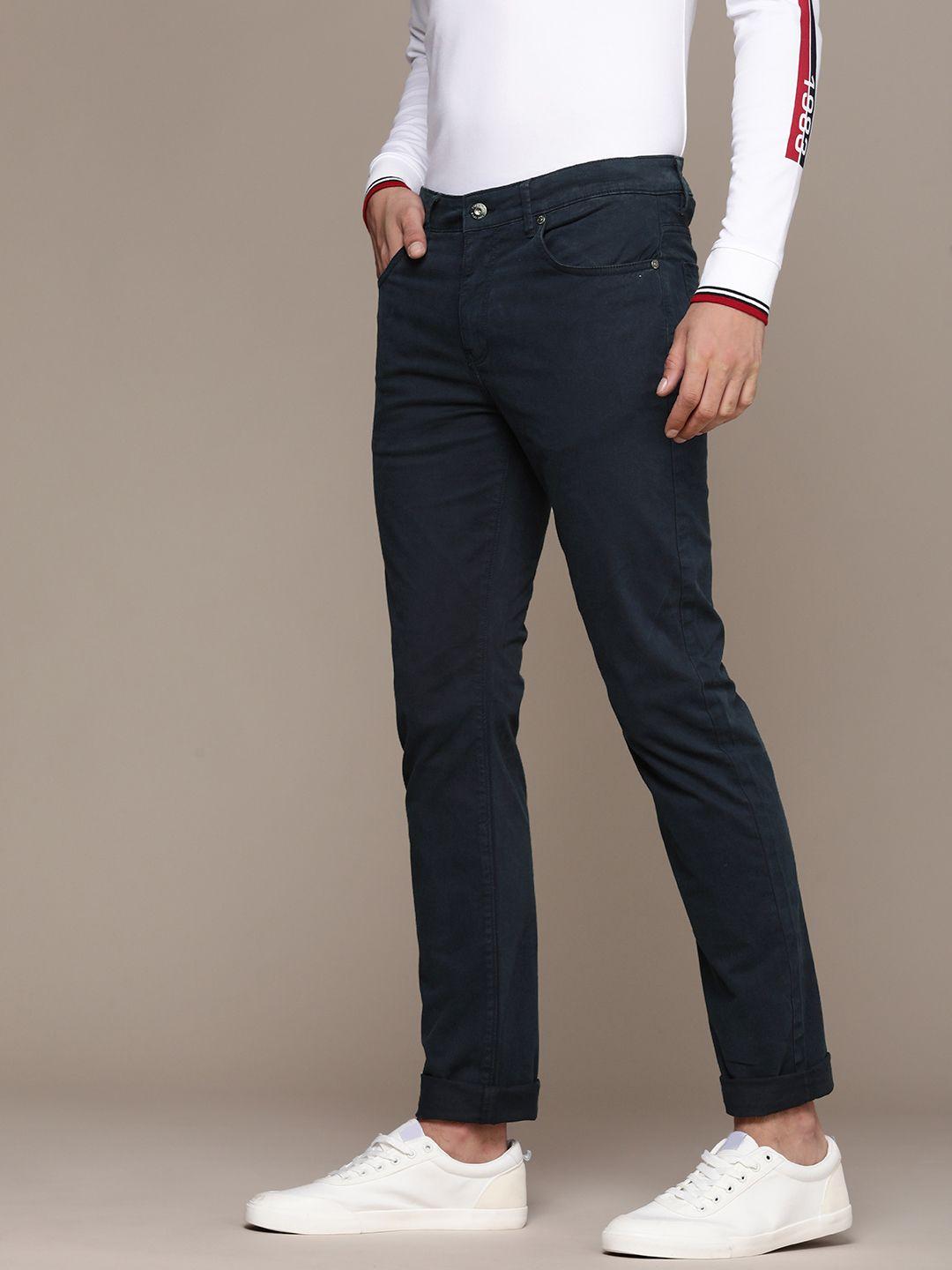 nautica men mid-rise slim fit chinos