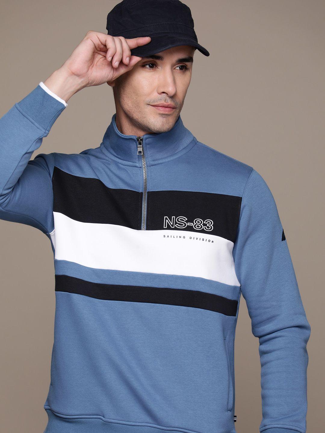 nautica men striped sweatshirt