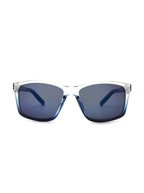 nautica na3644p blue polarized rectangular sunglasses