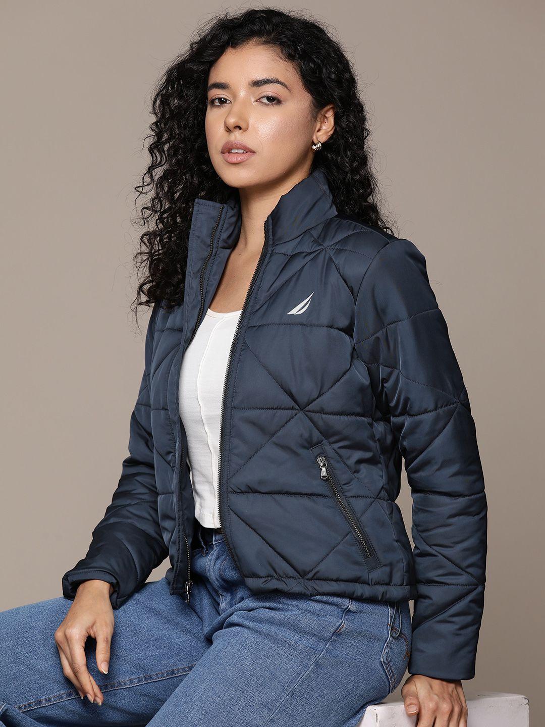 nautica solid quilted jacket