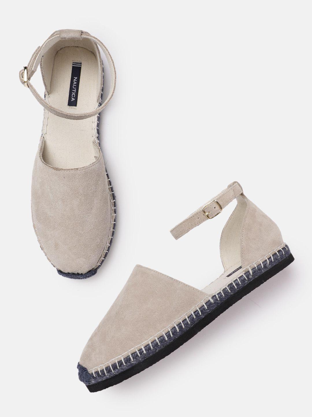 nautica women mid-top espadrille mules