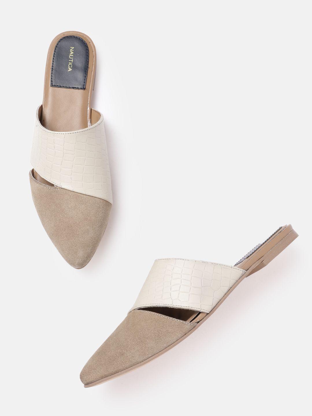 nautica women textured mules