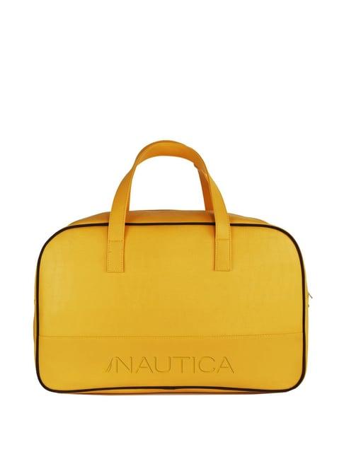 nautica yellow medium duffle bag