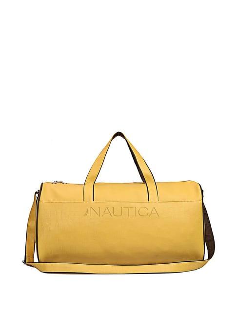 nautica yellow medium duffle bag