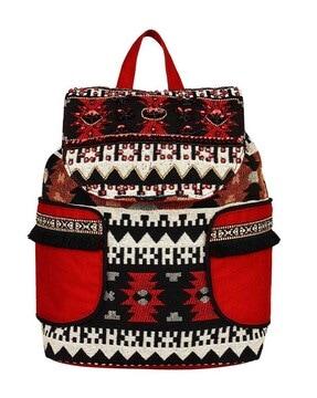 nava aztec pattern cotton backpack