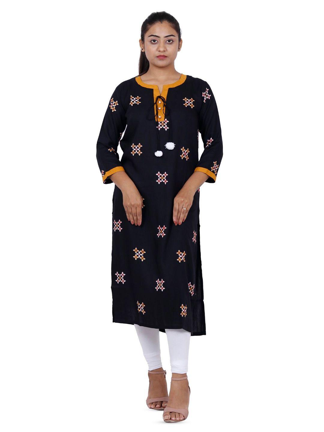 navgya ethnic motifs printed straight kurta