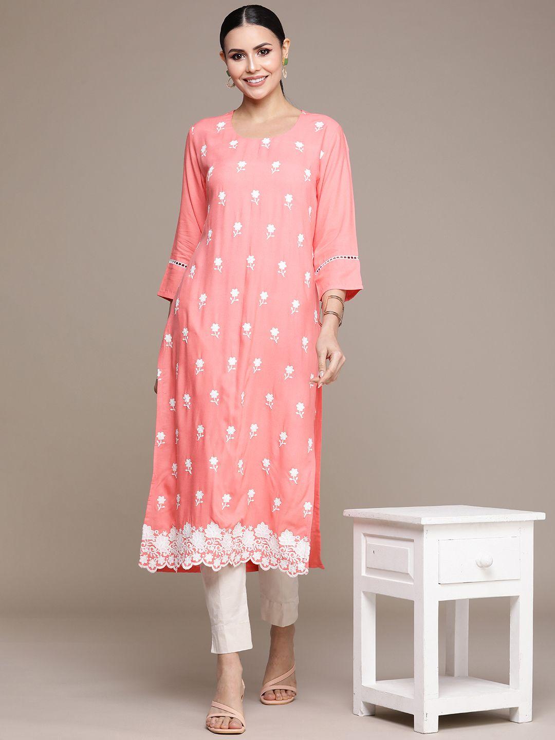 navibhu ethnic motifs printed kurta