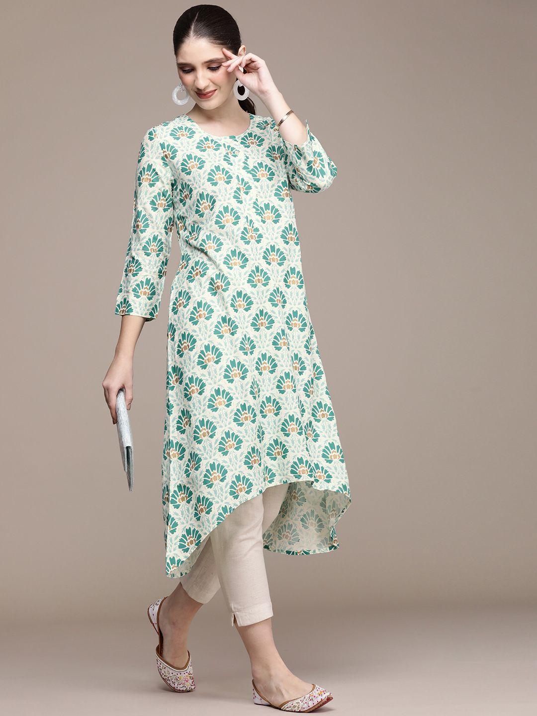 navibhu women ethnic motifs printed kurta