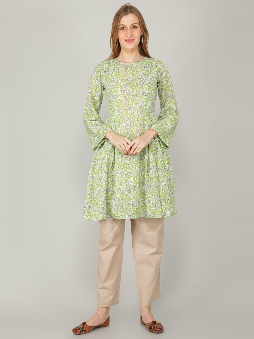 naviyata ethnic print kurta with trousers