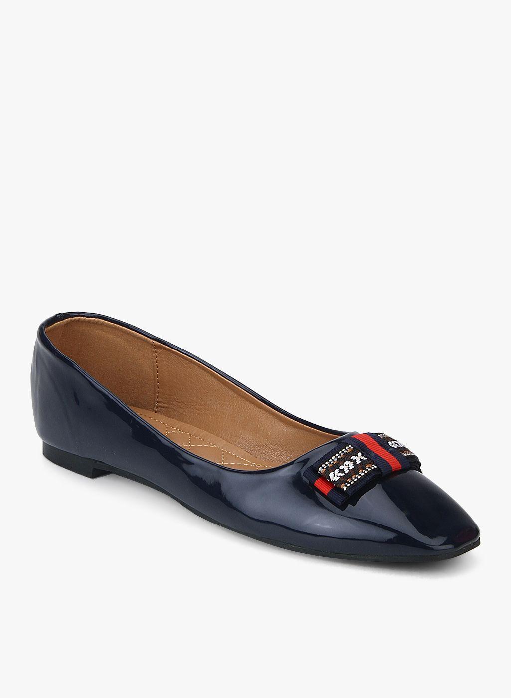 navy blue belly shoes