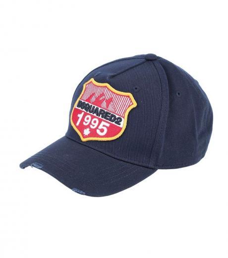 navy blue logo baseball cap