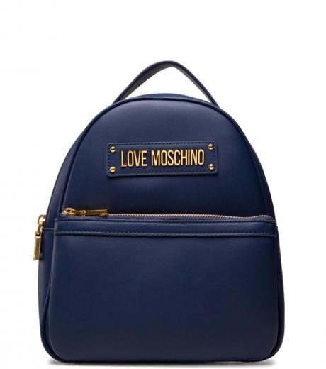 navy blue logo small backpack