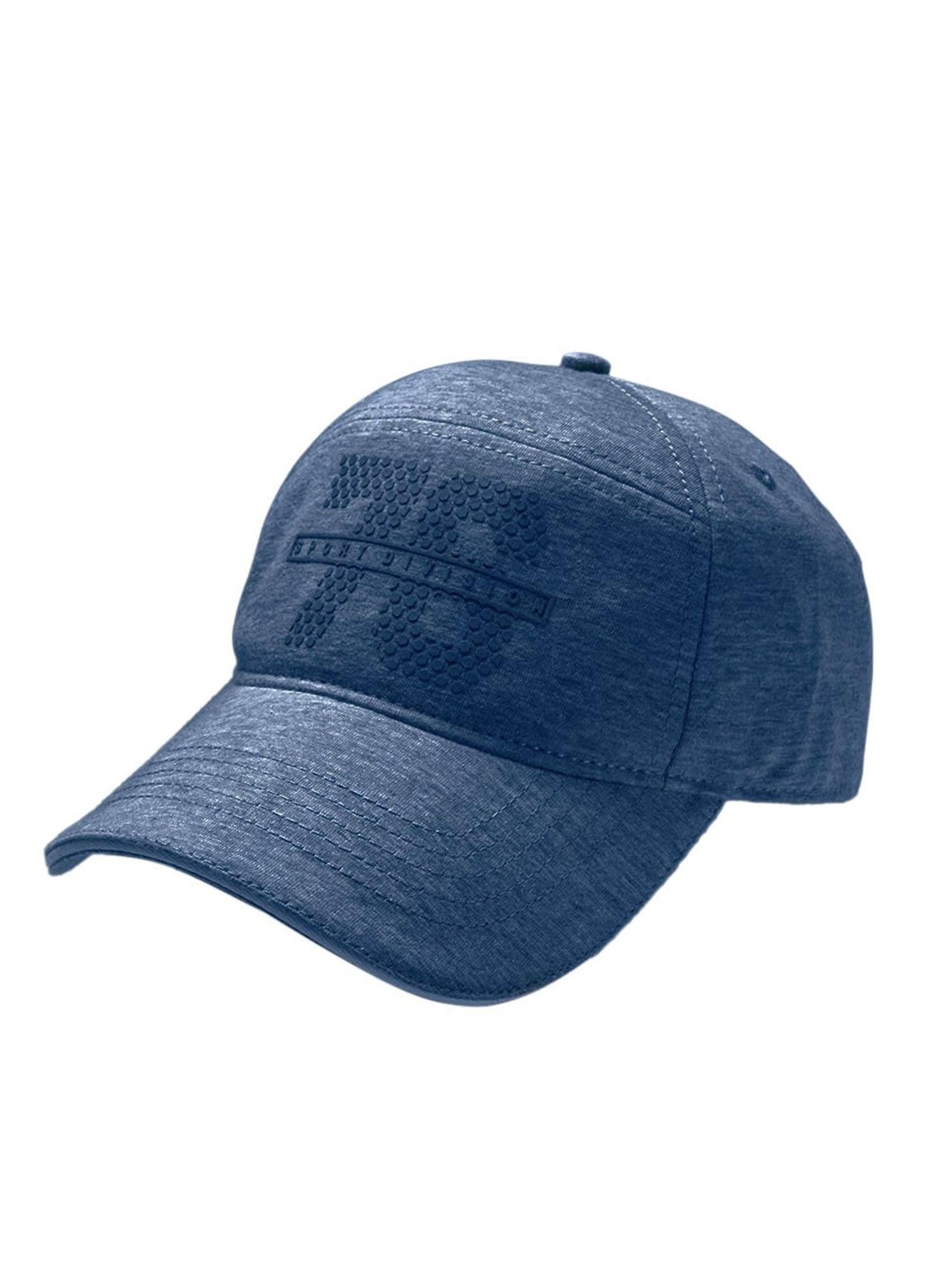 navy blue self design cap