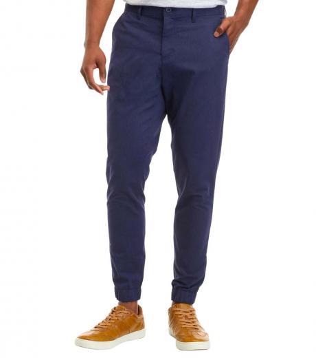 navy blue slim fit dress pants