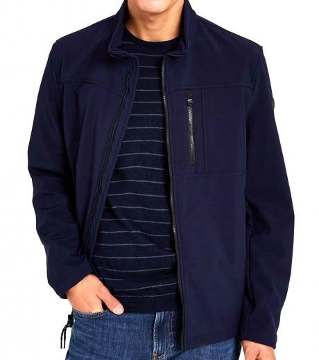 navy blue soft shell jacket