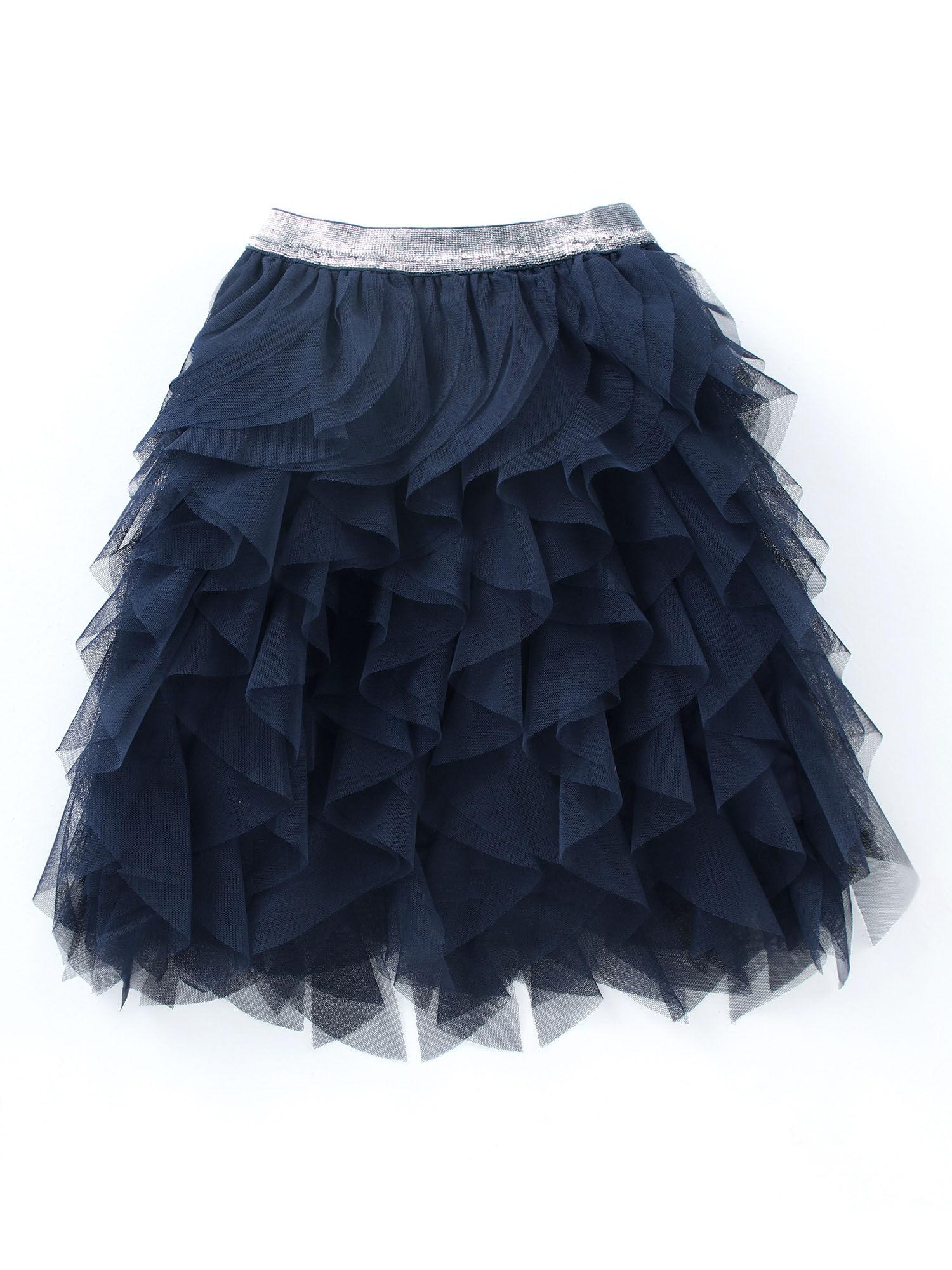 navy blue waterfall tutu skirt