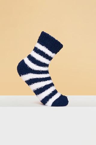 navy stripe winterwear socks