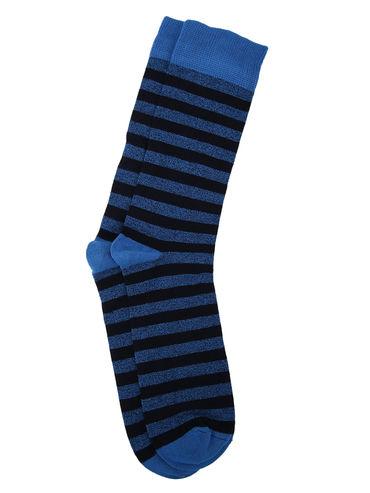 navy striped socks