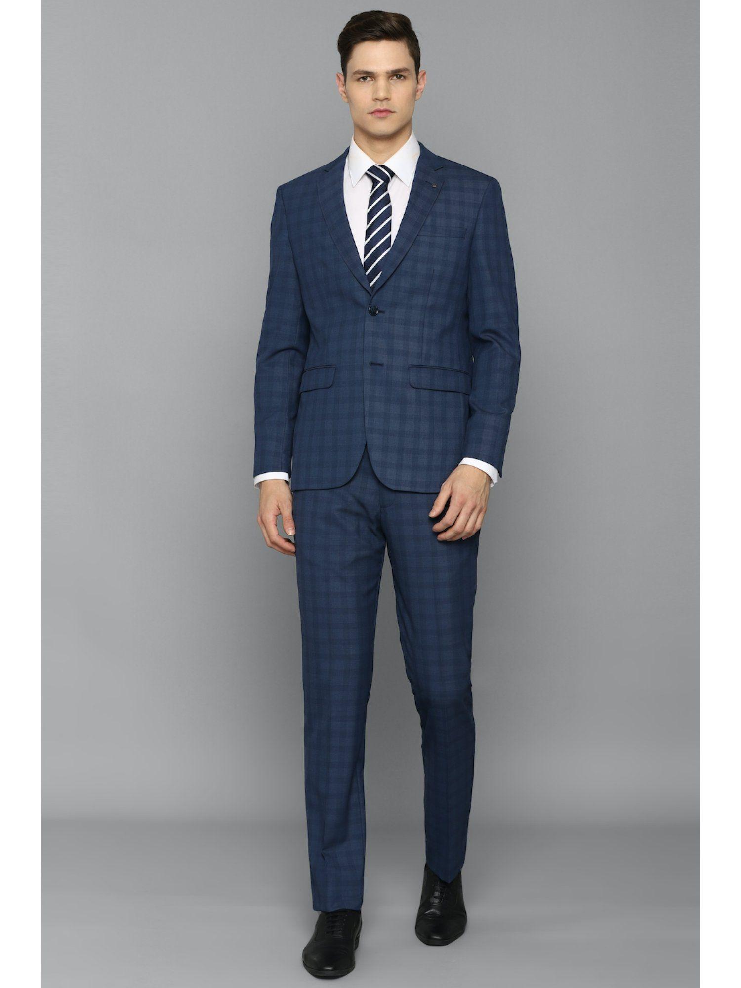 navy two piece suit (set of 2)