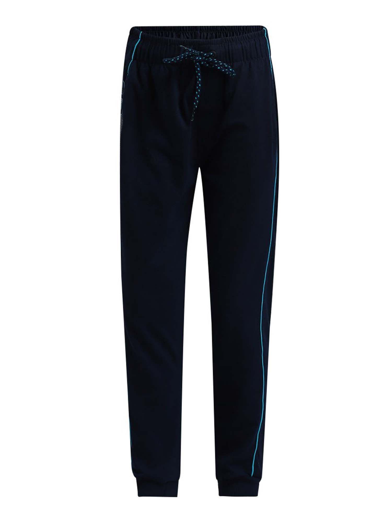 navy & scuba blue track pant - style number - (ab16)