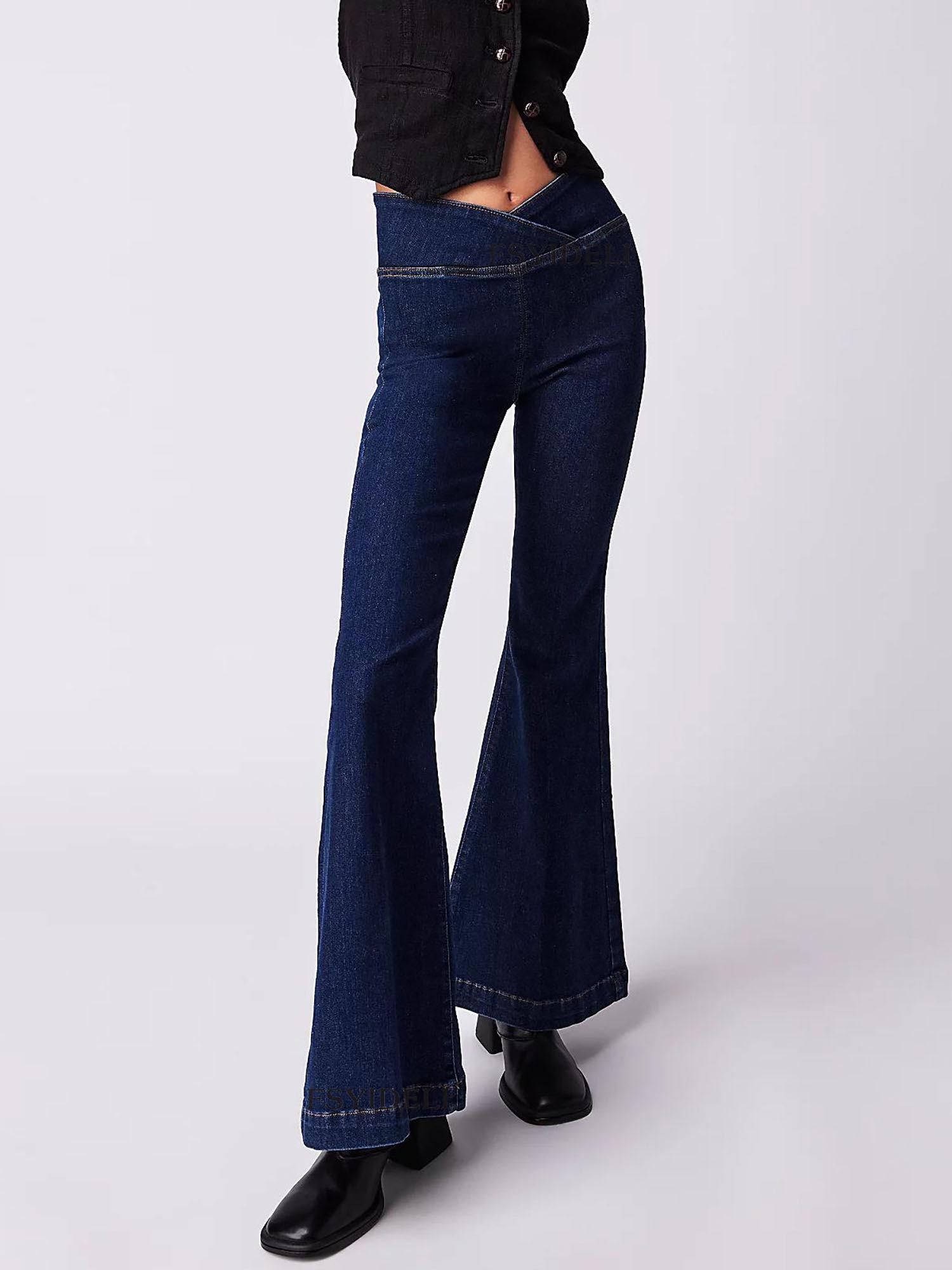 navy blue belle bottoms pant