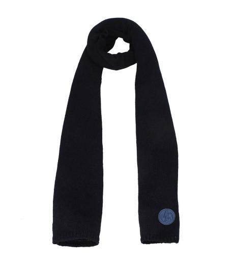 navy blue classic logo scarf