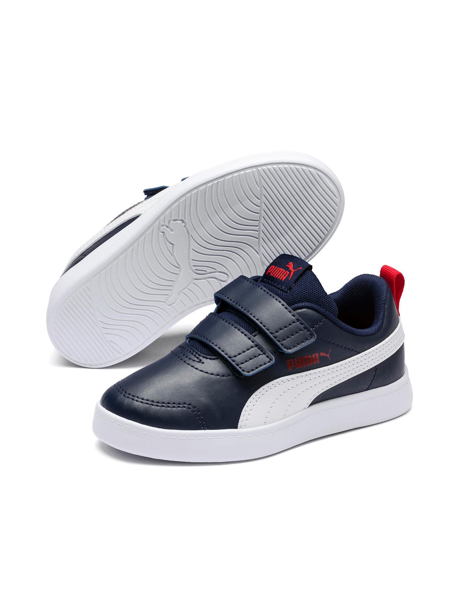 navy blue courtflex v2 v kids shoes