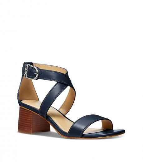 navy blue crisscross sandals