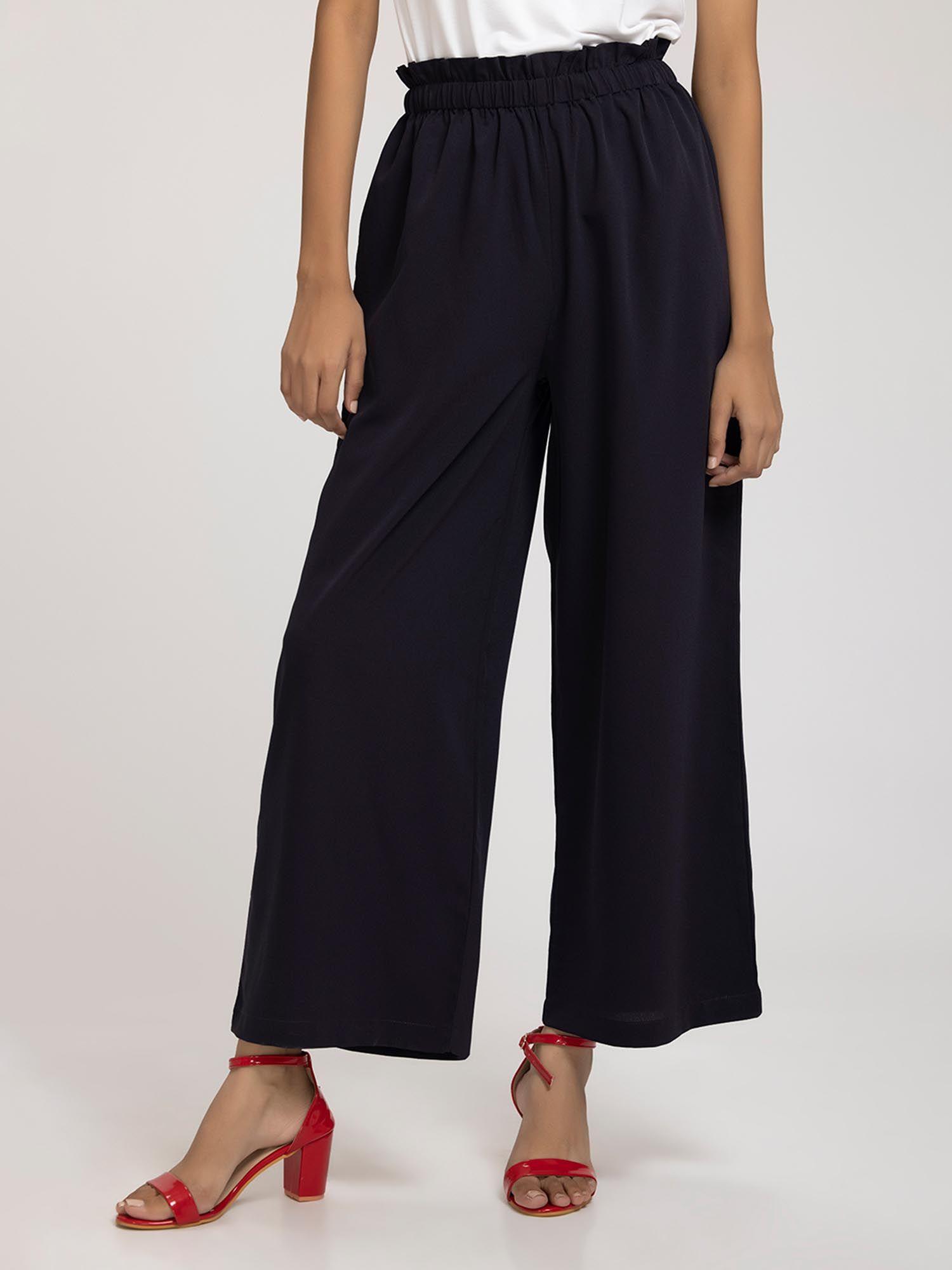 navy blue deborah pants